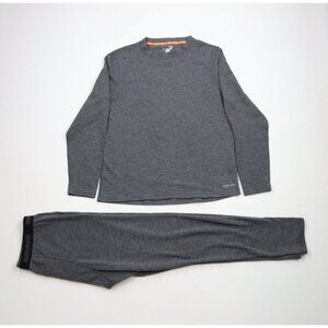 Omni Wool Mens 2 Piece Wool Blend Base Layer Outfit Set Pants Medium Top Large